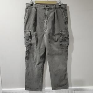 Vintage Yves Saint Laurent YSL Corduroy Cargo Pants Baggy Skate Punk Hype 36x29